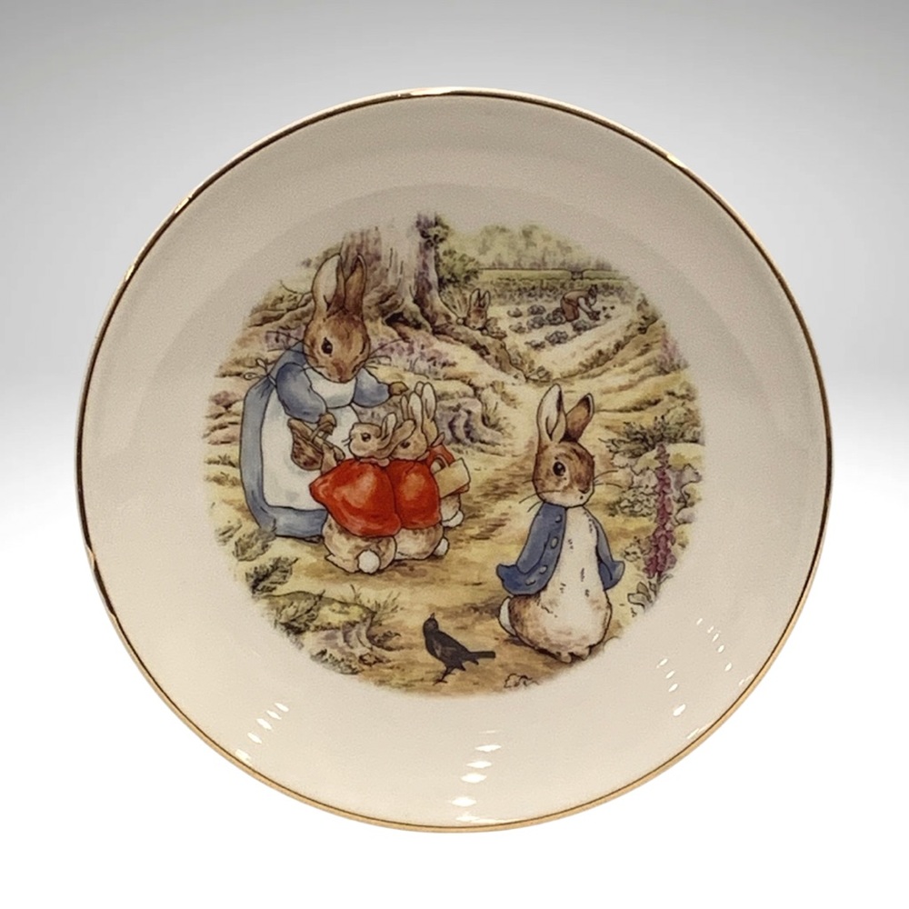 Peter Rabbit Plate Beatrix Potter Decorative Porcelain Reutter Porzellan Germany